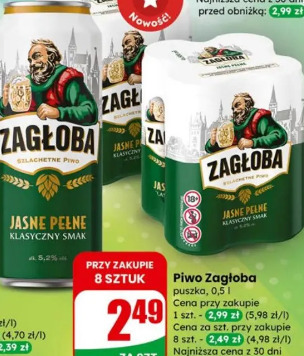 Zagłoba Jasne Pełne piwo