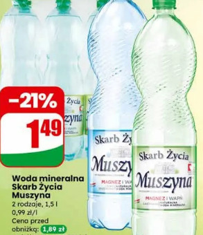 Woda mineralna Skarb Życia Muszyna