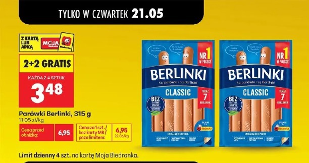 Parówki Berlinki Classic