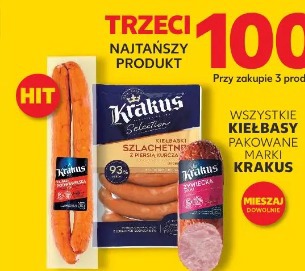 Wszystkie kiełbasy pakowane marki Krakus