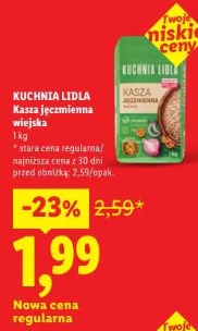 Kuchnia Lidla Kasza jęczmienna wiejska