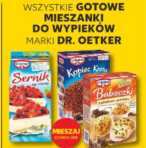 Wszystkie gotowe mieszanki do wypieków marki Dr. Oetker