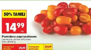 Pomidory papryczkowe czerwone pomarańczowe