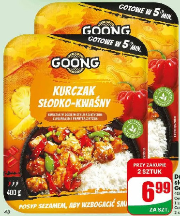 Danie kurczak słodko kwaśny Goong