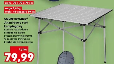 Countryside Aluminiowy stół kempingowy