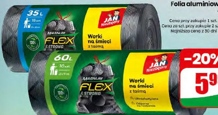 Worki na śmieci z taśmą Jan Niezbędny