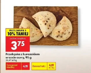 Przekąska z kurczakiem w sosie curry