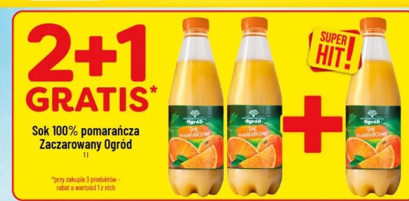 Sok 100% pomarańcza Zaczarowany Ogród