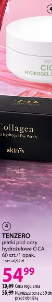 TENZERO płatki pod oczy hydrożelowe CICA