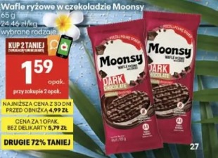 Wafle ryżowe w czekoladzie Moonsy