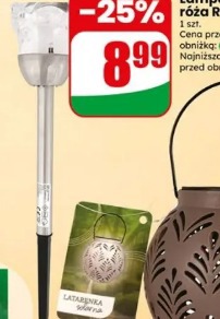 Lampa solarna róża RGB 1 LED