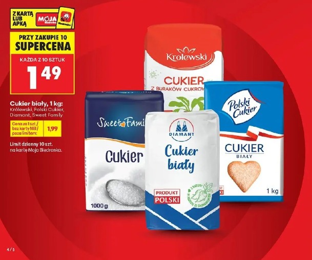 Cukier biały Królewski, Polski Cukier, Diamant, Sweet Family