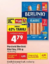 Parówki Berlinki Morliny