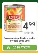 Brzoskwinie połówki w lekkim syropie Extra Line