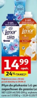 Płyn do płukania lub perełki zapachowe do prania Lenor