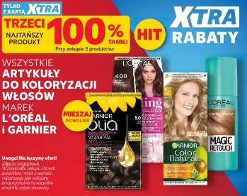 Wszystkie artykuły do koloryzacji włosów marek L'Oréal i Garnier