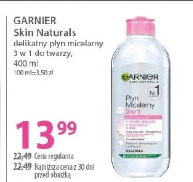 Garnier Skin Naturals delikatny płyn micelarny 3 w 1 do twarzy