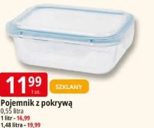 Pojemnik z pokrywą szklany