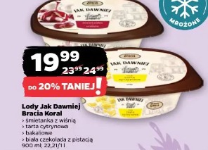 Lody Jak Dawniej Bracia Koral śmietanka z wiśnią