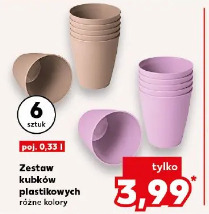 Zestaw kubków plastikowych różne kolory