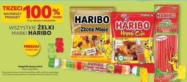 Wszystkie żelki marki Haribo