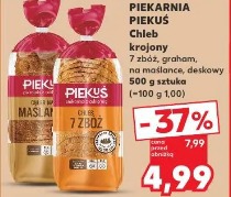 Piekarnia Piekuś Chleb krojony 7 zbóż, graham, na maślance, deskowy