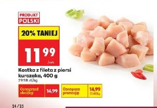 Kostka z fileta z piersi kurczaka