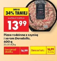 Pizza rodzinna z szynką i serem Donatello