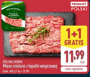 Mięso mielone z łopatki wieprzowe 1+1 gratis