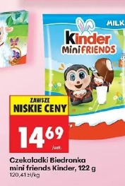 Czekoladki Biedronka mini friends Kinder