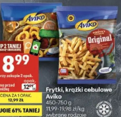 Frytki, krążki cebulowe Aviko