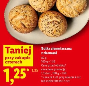 Bułka ziemniaczana z ziarnami