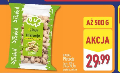 Bakal Pistacje prażone, solone