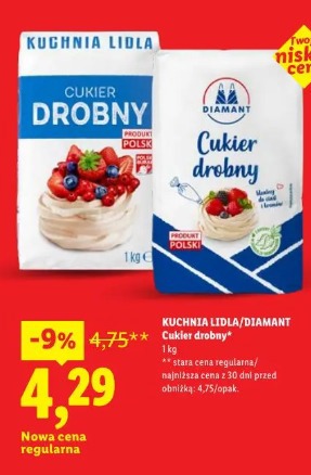 Kuchnia Lidla/Diamant Cukier drobny