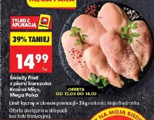 Świeży filet z piersi kurczaka Kraina Mięs Mega Paka