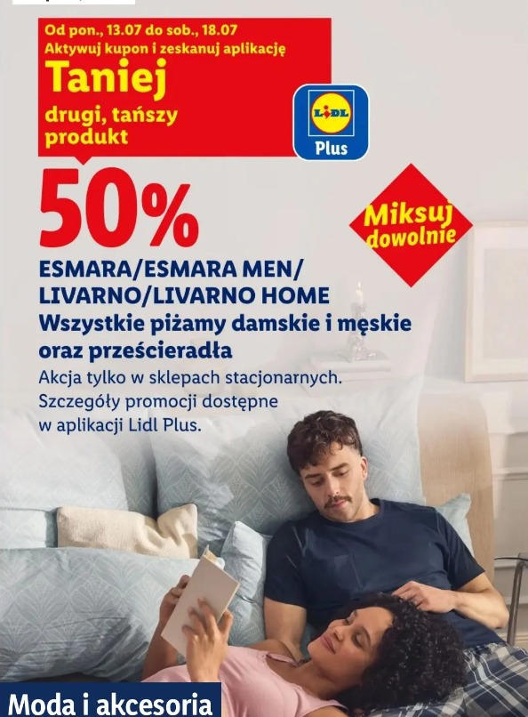 Esmara/Esmara Men/Livarno/Livarno Home Wszystkie piżamy damskie i męskie oraz prześcieradła