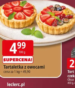 Tartaletka z owocami