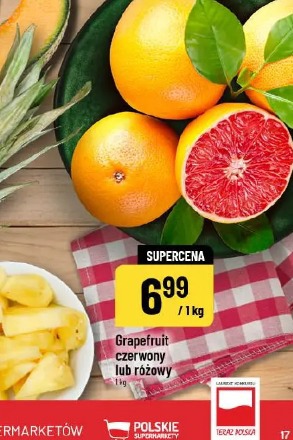 Grapefruit czerwony lub różowy