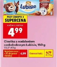 Ciastka z nadzieniem czekoladowym Lubisie, 150 g