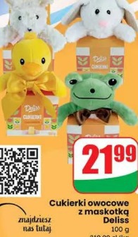 Cukierki owocowe z maskotką Deliss