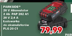 PARKSIDE 20 V Akumulator 2 Ah PAP 202 A1 20 V 2,4 A ładowarka do akumulatorów PLG 20 C1