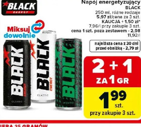 Black napój energetyzujący