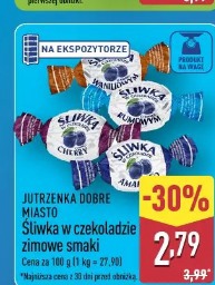 Jutrzenka Dobre Miasto Śliwka w czekoladzie zimowe smaki