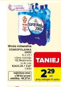 Staropolanka 2000 woda mineralna Uzdrowiska Kłodzkie