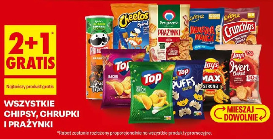 Wszystkie chipsy, chrupki i prażynki