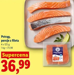 Pstrąg porcje z fileta