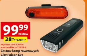 Zestaw lamp rowerowych City Falcon Eye
