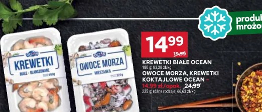 Owoce morza, krewetki koktajlowe Ocean
