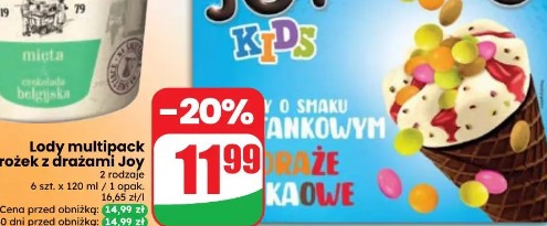 Lody multipack rożek z drażami Joy