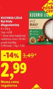 Kuchnia Lidla Ryż biały długoziarnisty